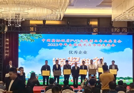 公司作为联办单位参加中国塑料协会硬质PVC发泡制品专业委员会2023年行业年会